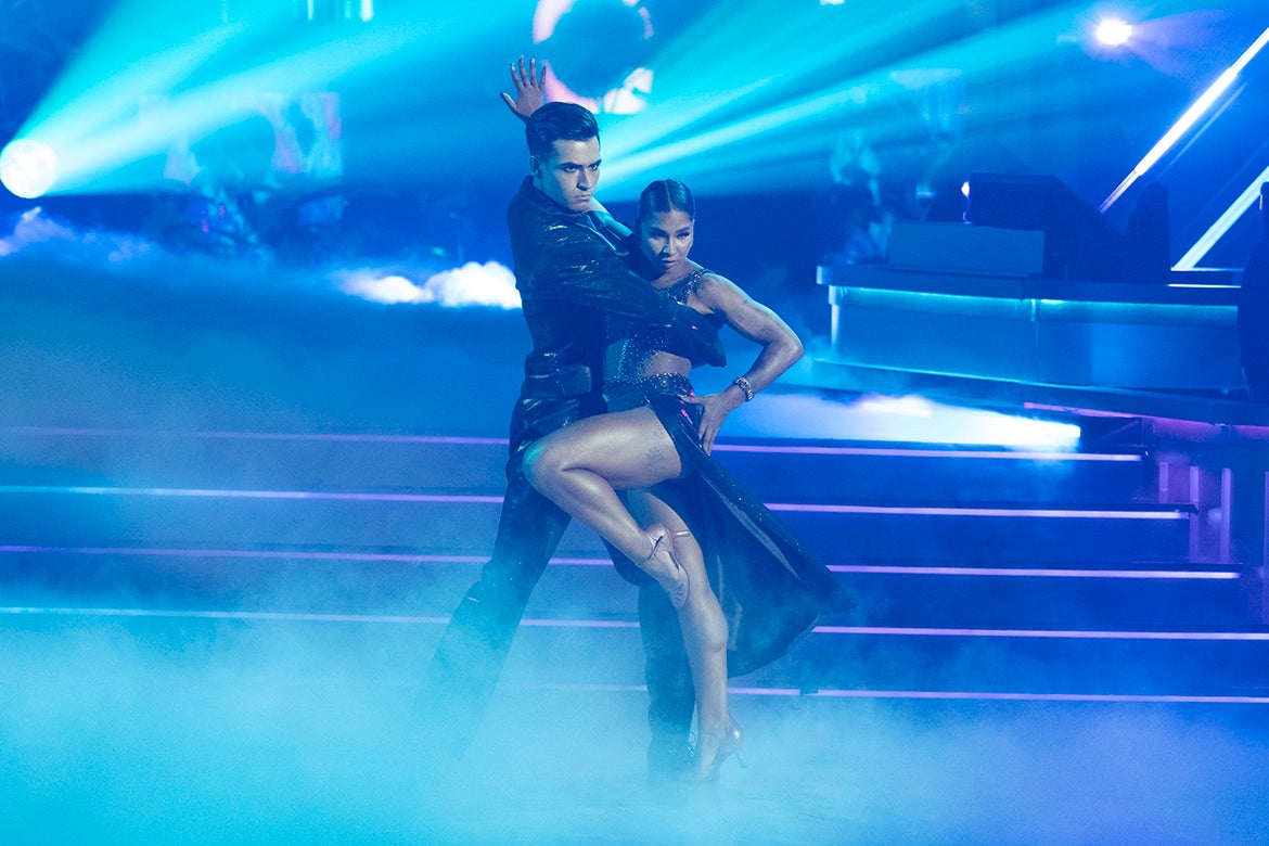 Jordan Chiles competing on "Dancing with the Stars"